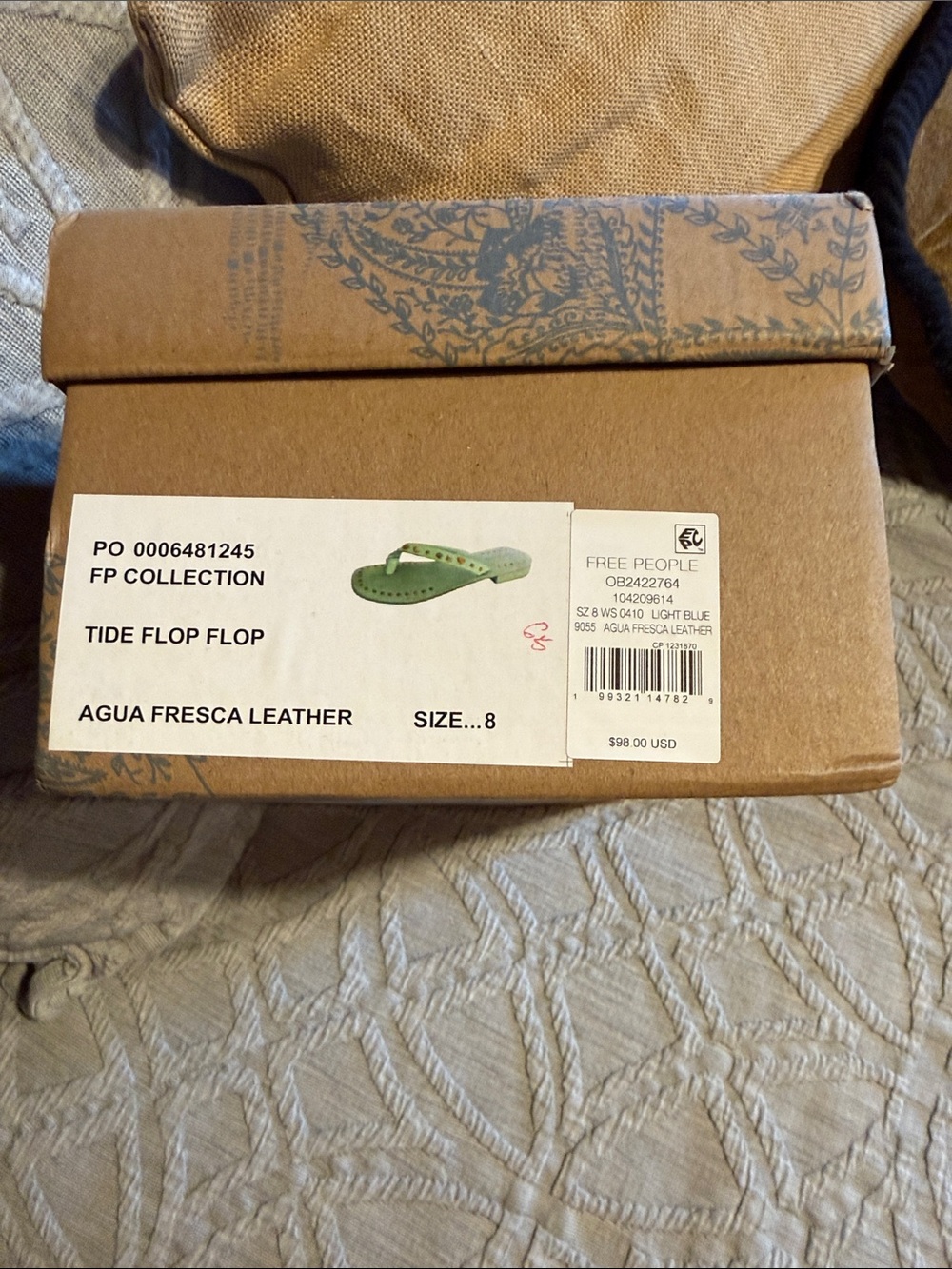 Free People Tide Flop Flop Sandals - Light Blue (Agua Fresca)
